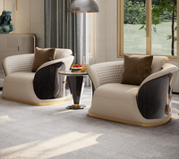 Canapé combiné 123 de luxe minimaliste italien, salon de villa, grand et en cuir véritable, mobilier haut de gamme, cuir de vachette de première qualité