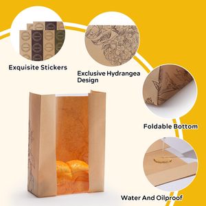 Bolsa de Papel Kraft para Empacar Pan, con Fondo Plano, Sellada Herméticamente, Ecológica, Reciclada, Impresa a Medida, con Cierre - Product Image 5