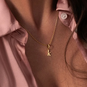 Dijes Personalizados para Joyería, Clásicos de Acero Inoxidable, Chapados en Oro de 18k, Letras Minúsculas de la A a la Z, Dijes Personalizados para la Creación de Joyería - Product Image 2
