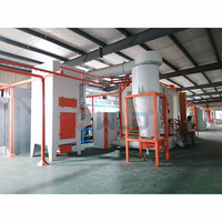 Ligne de Production de peinture de revêtement liquide/poudre entièrement automatique avec cabine de pulvérisation pour réception d'antenne de roue/Satellite de moto