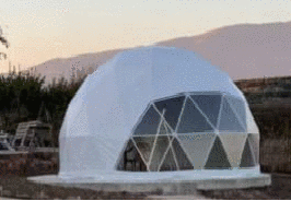 Directo de fábrica, venta al por mayor, tienda de campaña automática, cúpula hemisférica impermeable para acampar al aire libre familiar, vela de poliéster de aluminio - Product Image 4