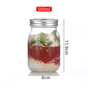 Frascos <span class=keywords><strong>de</strong></span> vidrio para almacenamiento <span class=keywords><strong>de</strong></span> alimentos personalizados Venta caliente 16oz 12oz 16oz Frascos <span class=keywords><strong>de</strong></span> vidrio con tapas <span class=keywords><strong>de</strong></span> metal Etiqueta <span class=keywords><strong>de</strong></span> <span class=keywords><strong>Amazon</strong></span> - Product Image 5