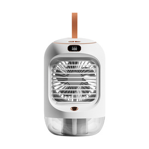 Portable Mini Rechargeable <b>Fan</b> With <b>Mist</b> Function Pink Color Usb Powered For Home Use - Product Image 3