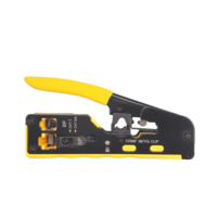 Herramienta de crimpado y pelacables RJ45/RJ11 8P/6P CAT5E/CAT6/CAT7 para conectores de red