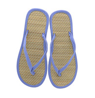 Sandales plates unisexes LA06, tongs d'été, chaussures en paille de bambou anti-odeurs, chaussures en rotin naturel, douces, de haute qualité, tendance