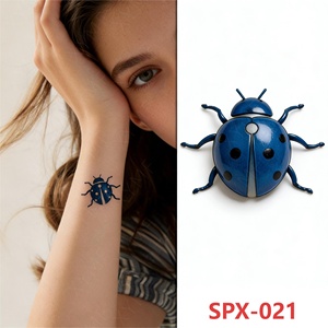 Tatuajes Temporales Semipermanentes al por Mayor, Resistentes al Agua, Seguros para la Piel, <span class=keywords><strong>de</strong></span> Larga Duración (15 Días), Mini, Realistas, con Tinta <span class=keywords><strong>de</strong></span> Jugo - Product Image 1