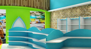 Magasin de bonbons Conception 3d Aménagement de meubles Magasin de bonbons personnalisé Aménagement intérieur pour comptoir de bar à desserts avec bar à crème glacée - Product Image 5