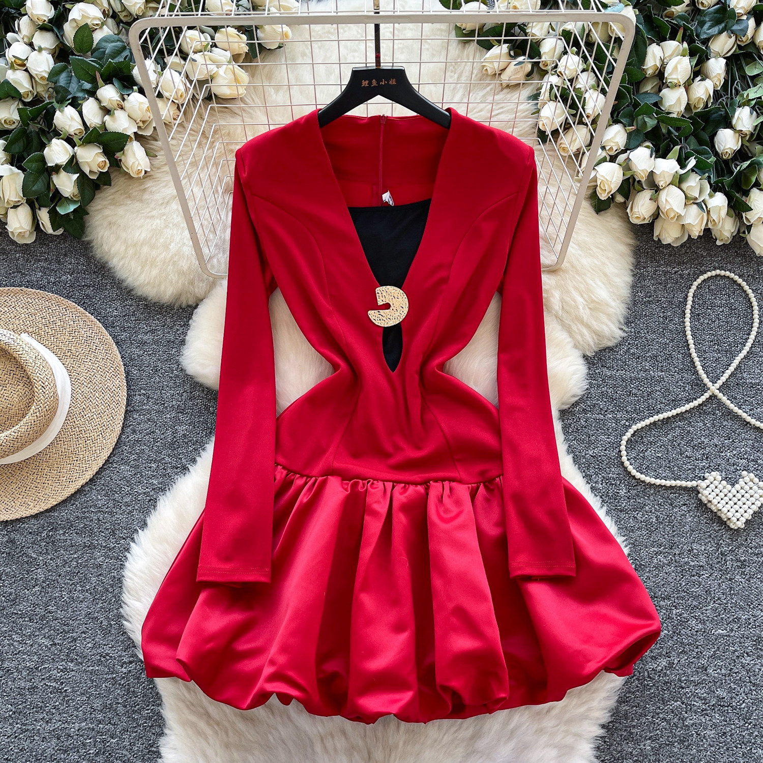 Office Wear Two Piece Set: V Neck Sleeveless Bodycon Dress With Waist  Defining Peplum Skirt For Slimming Outfit| Alibaba.com