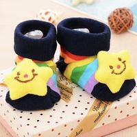 Belle bande dessinée enfants bambin chaussettes doux respirant anti-dérapant bébé chaussettes en vente