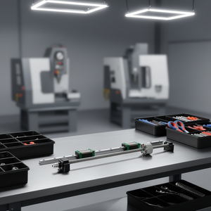 Kit de riel lineal Hgr20 de 2000 mm con husillo de bolas para torno CNC - Product Image 2