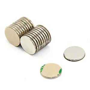 n52 neodymium magnets disc with 3m adhesive 0.3mm round disc neodymium magnets for table cloth