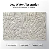 Panneau mural en pierre souple, motif feuille de bananier, gaufrage 3D, faible absorption d'eau, pour les murs d'entrée, de couloir et de restaurants d'hôtel