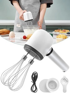 Batidora de Mano Eléctrica Recargable por USB, Batidora de Mano Inalámbrica Portátil Recargable de 3 Velocidades y 2 Batidores para Repostería, Batir Leche y Crema - Product Image 3