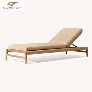 Popular Villa de lujo <span class=keywords><strong>terraza</strong></span> sofá cama muebles de Patio al aire libre Hotel Exterior playa piscina teca <span class=keywords><strong>tumbona</strong></span> impermeable Silla de salón - Product Image 2
