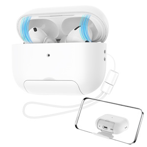 Funda Protectora Magnética de Color Sólido para AirPods Pro 2 y AirPods 4, Cubierta de Silicona Suave para Auriculares Bluetooth de Apple - Product Image 1