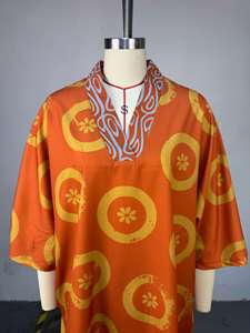 Ensemble 2 pièces pour femme : haut kimono imprimé bohème et pantalon large - Tenue décontractée ample style africain - Product Image 4