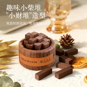 Wild Bloom Black Walnut <b>Diffuser</b> Wood Aromatherapy Ornament Room Fragrance Gift - Product Image 1