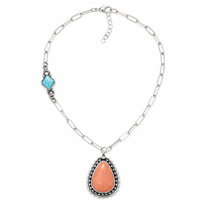 Collana con Ciondolo a Goccia in Cristallo Giallo, Design Vintage per Donne - Product Image 3