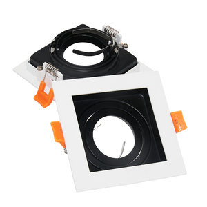 Support encastré durable pour spots GU10 et MR16, forme ronde ou carrée, fixation fixe pour salle d'exposition, commande en gros, <span class=keywords><strong>prix</strong></span> usine - Product Image 3