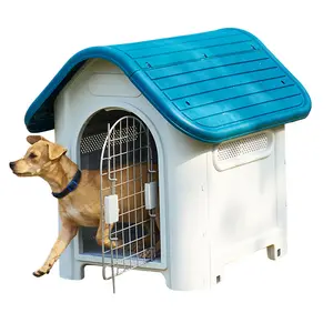 ペットプラスチック犬小屋屋外大型プラスチック犬小屋防水換気ペットハウス