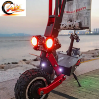 Skuter Listrik Lipat 8000W 72V 45Ah 13 Inci Suspensi Roda Ganda Jarak Tempuh 130-150km untuk Dewasa