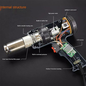 Pistolet thermique électrique Podofo 2000W à température réglable, souffleur d'air chaud pour bricolage, artisanat et réparation électronique - Prix de gros - Product Image 6