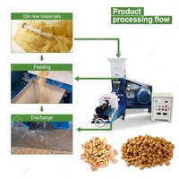 500 kg/H ligne complète flottant poisson alimentation chien animal traiter humide granulés nourriture extrudeuse Production faire la Machine au Nigeria