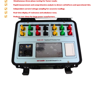 3 Phase Winding Resistance Tester Wrindu RDZR-340Y <strong>DC</strong> Resistance Meter High Accuracy 0.2% 220V 1 Year Warranty - Product Image 2