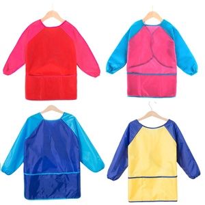 Bavoir d'art imperméable à manches longues réversible <span class=keywords><strong>pour</strong></span> enfants fournitures résistantes aux taches en gros - Product Image 1