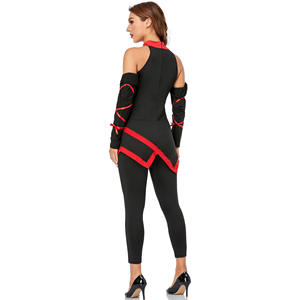 Disfraz Sexy de Ninja para Mujer, Conjunto de Asesino de Ninja Negro, 3 Piezas - Product Image 2