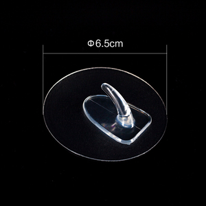 Gancho mágico <span class=keywords><strong>de</strong></span> plástico autoadhesivo, lavable, reutilizable, transparente, sin clavos, sin pulir - Product Image 5