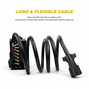 Hochwertiger 7-Poliger Anhänger-Kabelbaum für Autoabschleppdienste, Langlebige Plug-and-Play-Verbindung für Anhänger, Wohnmobile und Mehr - Product Image 1