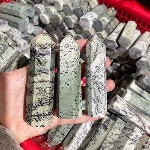 Venta al por Mayor de Varitas de <span class=keywords><strong>Jade</strong></span> Dendrítico Natural, Torre de Cuarzo Cristalino para Decoración - Product Image 1