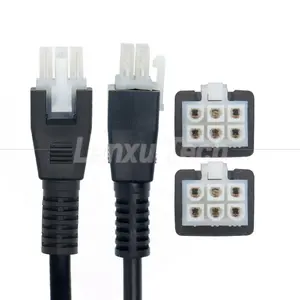 Overmolded Male to Male 6 Pin 2451350620 Molex Mini-Fit 4.2mm Pitch Connector Assembly Cable