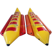 Bateau gonflable portable pour 10 personnes, grande embarcation flottante en PVC, bateau tractable, banane gonflable, flyfish à vendre