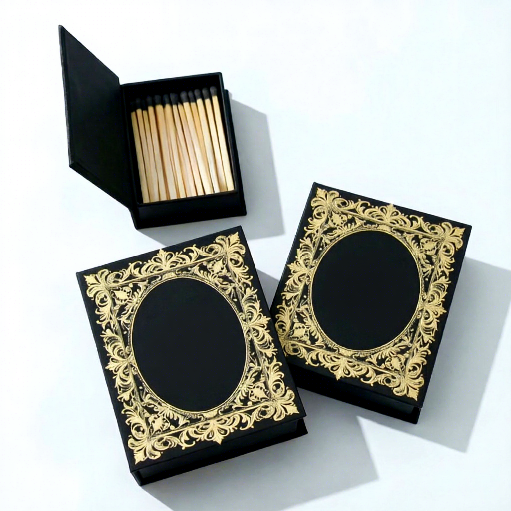 Book-Style  Black & Gold (96mm; approx. 100 sticks/box)