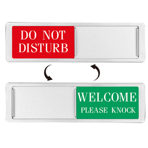 Letrero de Puerta Personalizado con Logotipo Disponible, Letrero de Privacidad Reservada, Vacante/Ocupado para Hogar, Oficina, Baño, Sala de Conferencias, Hoteles, Hospital - Product Image 3