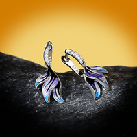 Parure de bijoux tendance en émail et zircon, plaqué platine, motif floral, pour femme, idéale pour mariage, fiançailles, soirée