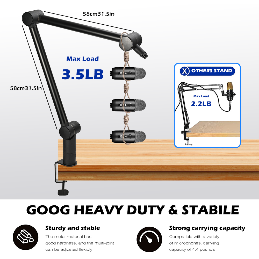 Soportes de micrófono ajustables heavy-duty - Alta Calidad - Envío Rápido