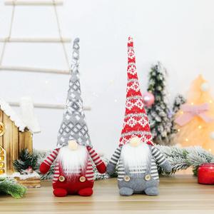 Fait à la main suédois en peluche Tomte Gnome Figurine noël décoration de la maison et fête cadeau vacances Table poupée elfe - Product Image 1