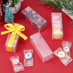 Scatole Regalo in Plastica PET Trasparente Riciclabile ed Ecologica per Dolci, Sushi e Gelatine, Ideali per Bomboniere - Product Image 3