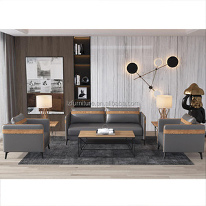 Muebles de Oficina de Alta Calidad, Sofá de Oficina Moderno y Cómodo, Sofá Seccional Personalizado, Sofá de Oficina de Cuero - Product Image 3