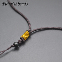 Prix d'usine, cordon de 80 cm réglable de 31 pouces, épaisseur de 2 mm, couleur marron, pour collier avec pendentif