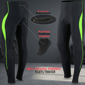 Cuissard à bretelles et collants de cyclisme bleu marine respirants Ensembles de jogging pour hommes et femmes avec fonction cargo - Product Image 3