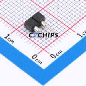 SS-102-T-2 Pin Socket Through hole Component (THT),P=2.54mm Connector 2.54mm Through Hole Single Row 2P - Product Image 2