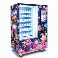 Máquina Expendedora de Cajas Sorpresa de Autoservicio las 24 Horas, Pantalla Táctil, Sistema de Pago con Monedas y Tarjetas de Crédito, Lector de Tarjetas de Regalo Misteriosas