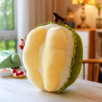 Custom Simulatie Pitaya Vlees Oranje En Durian Pluche Kussen Speelgoed Realistische Zachte Fruit Pluche Pop Kussens