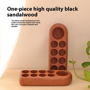 Soporte de exhibición de escritorio de madera maciza Dotteri para aceites esenciales, soporte de botella de cosméticos con acabado de sándalo de ébano para aceite de <span class=keywords><strong>coco</strong></span> - Product Image 3