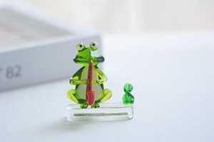 Figura de Pájaro de Cristal Verde, Decoración Feng Shui para Bodas, Adorno de Mesa, Forma Irregular, Paquete Individual, Decoración Artística para Sala de Estar - Product Image 4
