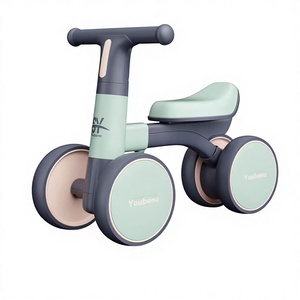 Nuova Bicicletta Senza Pedali <span class=keywords><strong>a</strong></span> 4 Ruote e <span class=keywords><strong>Monopattino</strong></span> <span class=keywords><strong>a</strong></span> Quattro Ruote per Bambini da 1-3 Anni, Giocattolo Educativo per Principianti - Product Image 2